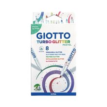 Μαρκαδόρος Giotto Turbo Glitter Pastel 2.8mm 8τεμ.  Μαρκάδοροι Ψιλής Γραφής