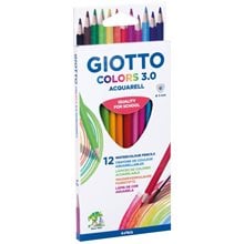 Ξυλομπογιές Giotto Ακουαρέλας 3.0 12 Τμχ.  Ξυλομπογιές Ακουαρέλας
