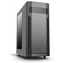 SUPERCASE PC CHASSIS F55A, MIDI TOWER ATX, BLACK, W/O PSU, Rear: 1x 80mm Fan, 2YW.  Κουτιά Desktop
