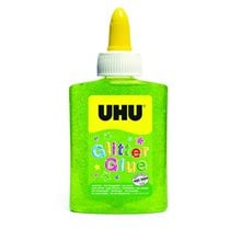 Χρυσόκολλα UHU Glitter Glue 90ml Πράσινο  Κόλλες