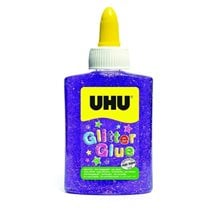 Χρυσόκολλα UHU Glitter Glue 90ml Purple  Κόλλες