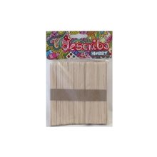 Ξυλάκια Παγωτού Describo Φυσικό Χρώμα 100τεμ. 114x10mm  Υλικά Κατασκευών & DIY