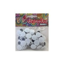 Ματάκια Describo 15mm 100τεμ. Μαύρα  Υλικά Κατασκευών & DIY