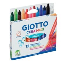 Κηρομπογιά Giotto Cera Maxi 10cm 12τεμ.  Κηρομπογιές