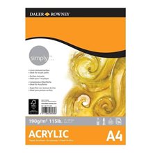 Simply Ακρυλικό Χαρτί 190gsm 16 Φύλλων  Μπλοκ - Χαρτιά Ζωγραφικής & Σχεδίου