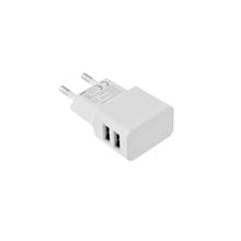 LAMTECH TRAVEL WALL CHARGER 2.1A WITH 2xUSB WHITE  Βάσεις Στήριξης