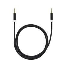 Lamtech Audiocable Braided 1m 3.5mm To 3.5mm Black  Φορτιστές - Καλώδια
