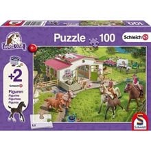 Πάζλ Schmidt 100τεμ. Schleich - Βόλτα στην Εξοχή ( 2 φιγούρες ) 56190  Παζλ Παιδικά