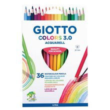 Ξυλομπογιές Giotto Colours 3.0 Ακουαρέλας 36τμχ.  Ξυλομπογιές Ακουαρέλας