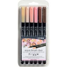 Μαρκαδόρος- Πινέλο Lyra Aqua Brush Duo 6521062 Σέτ 6τεμ. Skin Tones 006521062  Μαρκαδόροι