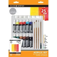Σετ Τέμπερες Ακρυλικές 12x12ml 3 Πινέλα 8 Χαρτιά 1 Μολύβι Σχεδίου 1 Παλέτα 126500410  Ακρυλικά