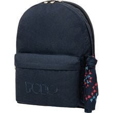 Σακίδιο Πλάτης Polo Double Scarf Jean Σκ. Μπλε 901235-5100  Σχολικές Τσάντες
