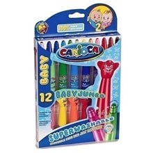 Μαρκαδόροι Carioca Baby Teddy Markers 12τμχ 42816  Μαρκάδοροι Χονδρής Γραφής