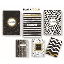 Τετράδιο Σπιράλ 17x25 B Gold 4Θ 140φ 0738  Τετράδια Σπιράλ