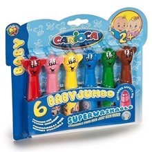 Μαρκαδόροι Carioca Baby Teddy Markers 6τμχ 42815  Μαρκάδοροι Χονδρής Γραφής
