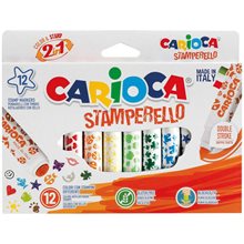 Μαρκαδόροι Carioca Stampebello 12τεμ.  Μαρκαδόροι Διάφοροι