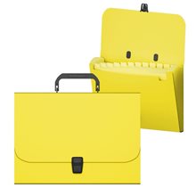 Γραμματιοθήκη ErichKrause A4 12 Θήκες Matt Neon Yellow 50463  Φάκελοι μεταφοράς - Χαρτοφύλακες