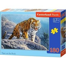 Πάζλ Castorland 180τμχ Tiger On The Rock B-018451  Παζλ Παιδικά