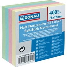 Κύβος Αυτοκόλητος Donau Παστέλ 76x76mm 4χρωμ. 400φ. 7573001PL-99  Post It - Χαρτάκια