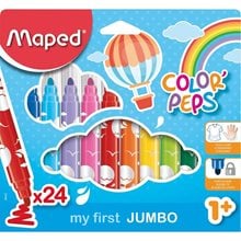 Μαρκαδόρος Maped Color Peps Maxi 24τεμ. 846222  Μαρκάδοροι Χονδρής Γραφής