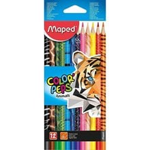 Ξυλομπογιές Maped Color Peps Άγρια Ζώα 12τεμ. 832212  Ξυλομπογιές