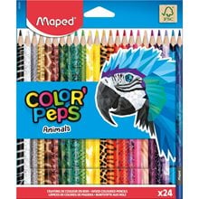 Ξυλομπογιές Maped Color Peps Animals 24 Τεμ. 832224  Ξυλομπογιές