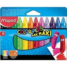 Κηρομπογιά Maped Wax Maxi 12τεμ.  Κηρομπογιές