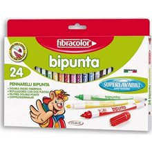 Μαρκαδόροι Fibracolor Bipunta 24 Χρωμάτων  Μαρκαδόροι Διάφοροι