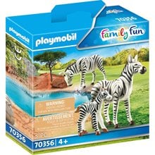 Playmobil Δύο Ζέβρες Με Το Μικρό Τους 70356  Playmobil
