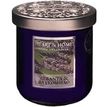 Κερί Αρωματικό Heart & Home Λεβάντα Και Φασκόμηλο 115g  Κεριά & Αξεσουάρ