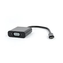 CABLEXPERT USB-C TO VGA ADAPTER BLACK  Card Readers - Usb Hubs
