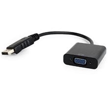 CABLEXPERT DISPLAY PORT TO VGA ADAPTER CABLE BLACK  Καλώδια οθονών