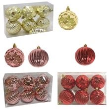 Μπάλες Ανάγλυφες Πακ=6τεμ Φ6cm Xmasfest 1132773  Στολίδια