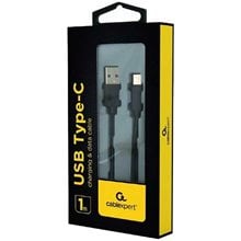 CABLEXPERT USB2,0 AM TO TYPE-C CABLE 1M BLACK RETAIL PACK  Καλώδια-Adapters