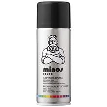 Minos Color Spray RAL 9017 Μαύρο Gloss 400ml  Χρώματα σε Σπρέι