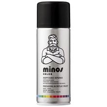 Minos Color Spray RAL 9017 Μαύρο Satin 400ml  Χρώματα σε Σπρέι