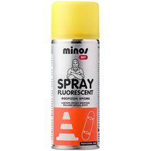 Minos Fluorescent Paint Κίτρινο 400ml 9197  Χρώματα σε Σπρέι
