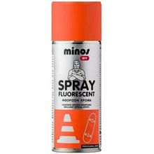 Minos Fluorescent Paint Πορτοκαλί 400ml 9198  Χρώματα σε Σπρέι