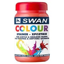 Swan Colour Βασικό Κόκκινο 375 ml (7240)  Ακρυλικά Χρώματα Ζωγραφικής