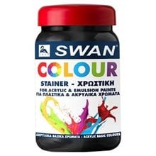 Swan Colour Βασικό Μαύρο 375 ml (7255)  Ακρυλικά Χρώματα Ζωγραφικής