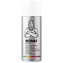 Minos Color Spray RAL 9010 Λευκό Gloss 400ml  Χρώματα σε Σπρέι