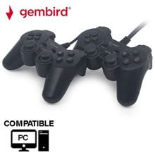 GEMBIRD DOUBLE DUAL USB 2.0 VIBRATION GAMEPAD FOR PC  Gaming Accessories