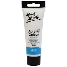 Ακρυλικό Mont Marte 75ml Studio Acrylic 01 Titanium White  Ακρυλικά Χρώματα Ζωγραφικής