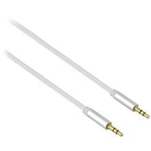 Lamtech Audiocable Braided 1m 3.5mm To 3.5mm White  Φορτιστές - Καλώδια