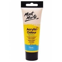 Ακρυλικό Mont Marte 75ml Studio Acrylic 04 Medium Yellow  Ακρυλικά Χρώματα Ζωγραφικής