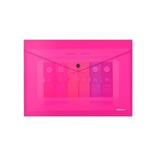 Φάκελος Κουμπί ErichKrause A4 Glossy Vivid Semitransparent Ροζ 50306  Θήκες - Ζελατίνες