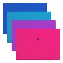 Φάκελος Κουμπί Erichkrause Α4 Diagonal Vivid 50316  Θήκες - Ζελατίνες