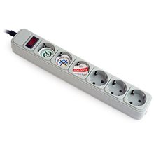 GEMBIRD SURGE PROTECTOR 6 SOCKETS 3m  Πολύμπριζα - UPS