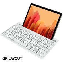 LAMTECH BT 5.0 KEYBOARD WITH IPAD AND MOBILE STAND WHITE  Πληκτρολόγια