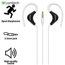LAMTECH SPORT MOBILE EARPHONES WITH MIC WHITE  Handsfree